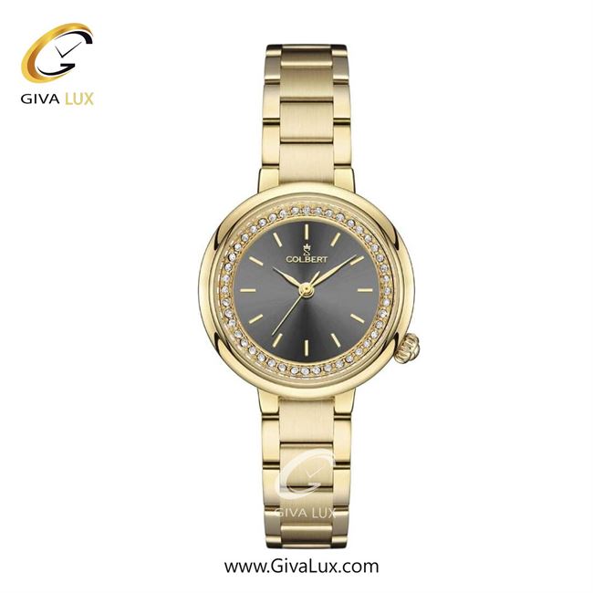ساعت مچی اورجینال زنانه کلبرت COLBERT طلایی | طلایی| دودی|تیتانیوم| کد رفرنس 0307L