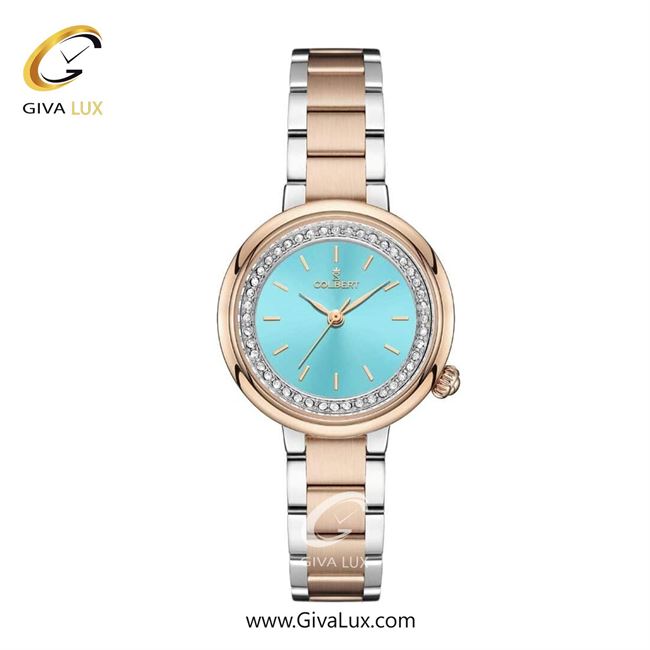 ساعت مچی اورجینال زنانه کلبرت COLBERT رزگلد-نقره ای | رزگلد-نقره ای| آبی| کد رفرنس 0307L