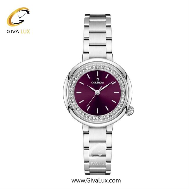 ساعت مچی اورجینال زنانه کلبرت COLBERT نقره ای | نقره ای| بادمجانی| کد رفرنس 0307L