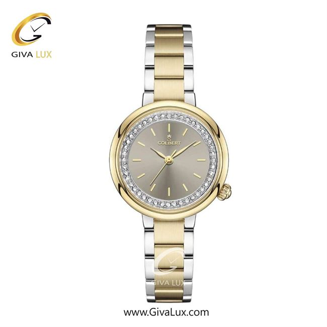 ساعت مچی اورجینال زنانه کلبرت COLBERT طلایی-نقره ای | نقره ای-طلایی| طوسی| کد رفرنس 0307L