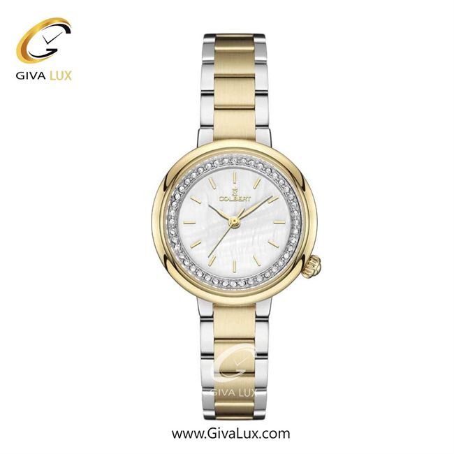 ساعت مچی اورجینال زنانه کلبرت COLBERT طلایی-نقره ای | نقره ای-طلایی| سفید صدفی| کد رفرنس 0307L