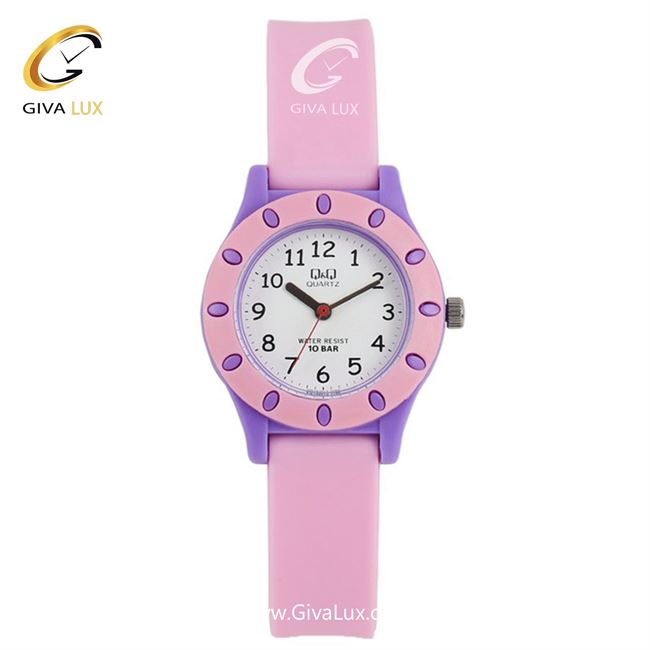 ساعت مچی اورجینال کیو اند کیو بچه گانه صورتی | صورتی | سفید | کد رفرنس VQ13J013Y