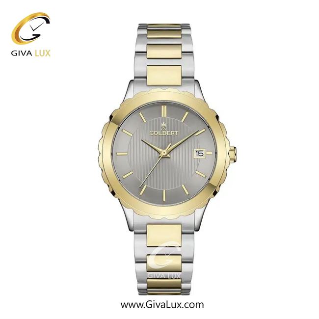 ساعت مچی اورجینال زنانه کلبرت COLBERT طلایی | نقره ای-طلایی| طوسی| کد رفرنس 0310L