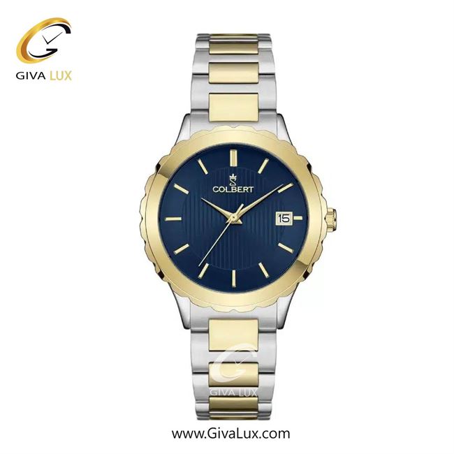 ساعت مچی اورجینال زنانه کلبرت COLBERT طلایی | نقره ای-طلایی| سرمه ای| کد رفرنس 0310L
