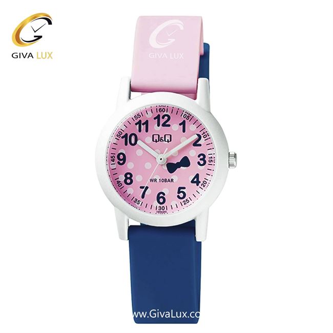 ساعت مچی اورجینال کیو اند کیو بچه گانه سفید | آبی کاربنی | صورتی | کد رفرنس VS49J005Y