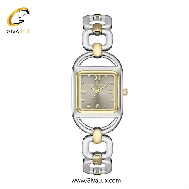 ساعت مچی اورجینال زنانه کلبرت COLBERT نقره ای-طلایی | طلایی-نقره ای| خاکی| کد رفرنس 0311L