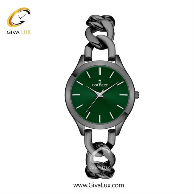 ساعت مچی اورجینال زنانه کلبرت COLBERT تیتانیوم | تیتانیوم| سبز یشمی تیره| کد رفرنس 0312L