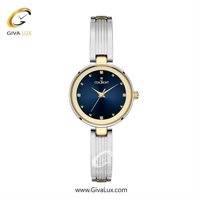 ساعت مچی اورجینال زنانه کلبرت COLBERT طلایی-نقره ای | طلایی-نقره ای| سرمه ای| کد رفرنس 0313L