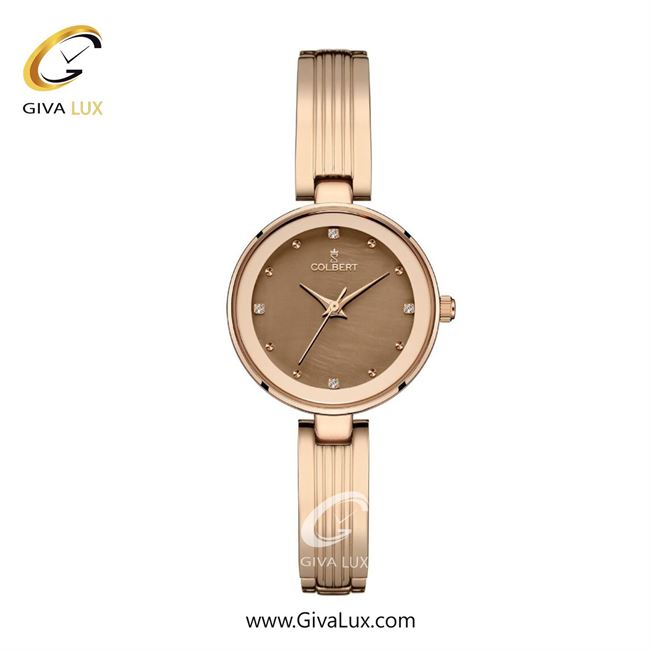 ساعت مچی اورجینال زنانه کلبرت COLBERT رزگلد | رزگلد| قهوه ای| کد رفرنس 0313L