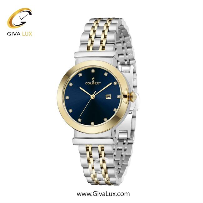 ساعت مچی اورجینال زنانه کلبرت COLBERT طلایی | نقره ای-طلایی| سرمه ای| کد رفرنس 0314L