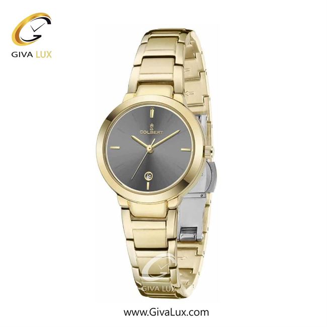 ساعت مچی اورجینال زنانه کلبرت COLBERT طلایی | طلایی| دودی|تیتانیوم| کد رفرنس  0315L
