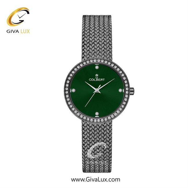 ساعت مچی اورجینال زنانه کلبرت COLBERT تیتانیوم | تیتانیوم| سبز یشمی تیره| کد رفرنس 0317L
