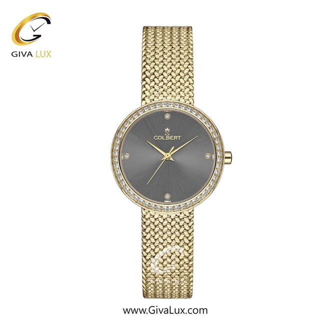 ساعت مچی اورجینال زنانه کلبرت COLBERT طلایی | طلایی| دودی|تیتانیوم| کد رفرنس 0317L