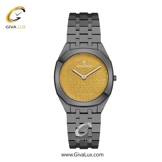 ساعت مچی اورجینال زنانه کلبرت COLBERT تیتانیوم | تیتانیوم| خردلی| کد رفرنس 0318L