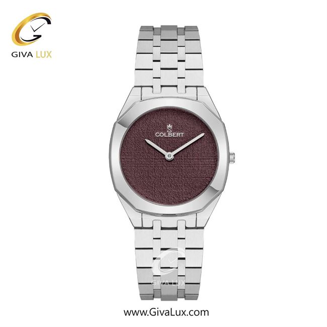 ساعت مچی اورجینال زنانه کلبرت COLBERT نقره ای | نقره ای| بادمجانی| کد رفرنس 0318L