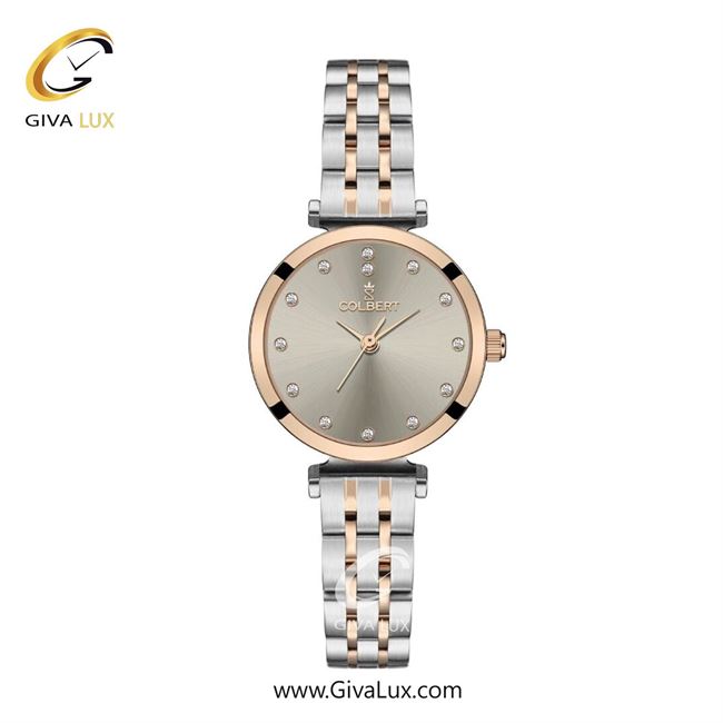 ساعت مچی اورجینال زنانه کلبرت COLBERT رزگلد | نقره ای-رزگلد| طوسی| کد رفرنس 0319L