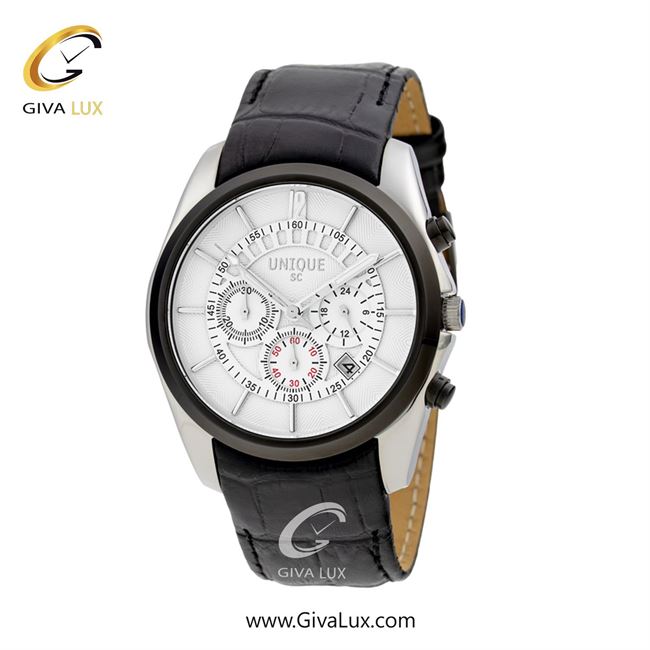 ساعت مچی اورجینال مردانه یونیک سه موتوره کرنوگراف نقره ای-مشکی | مشکی| نقره ای| کد رفرنس S321