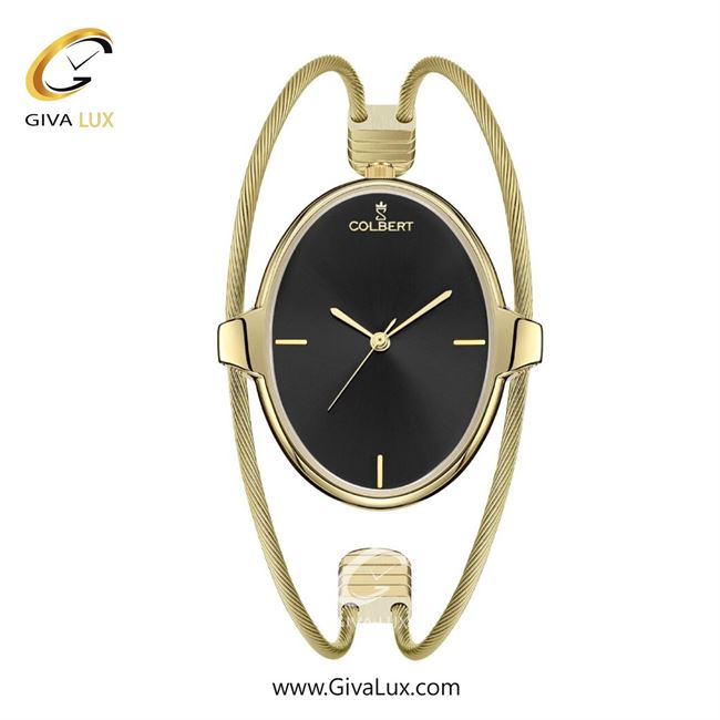 ساعت مچی اورجینال زنانه کلبرت COLBERT طلایی | طلایی| مشکی| کد رفرنس 0321L