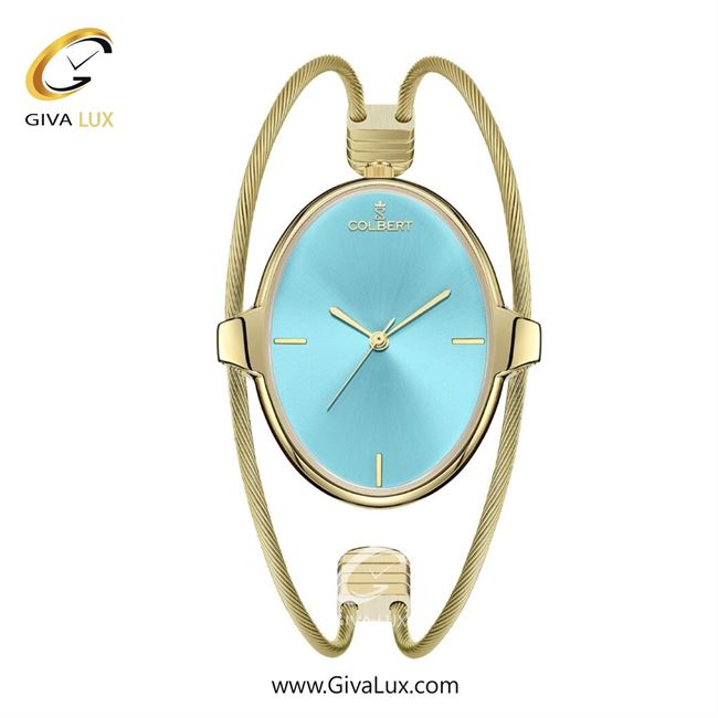 ساعت مچی اورجینال زنانه کلبرت COLBERT طلایی | طلایی| آبی| کد رفرنس 0321L