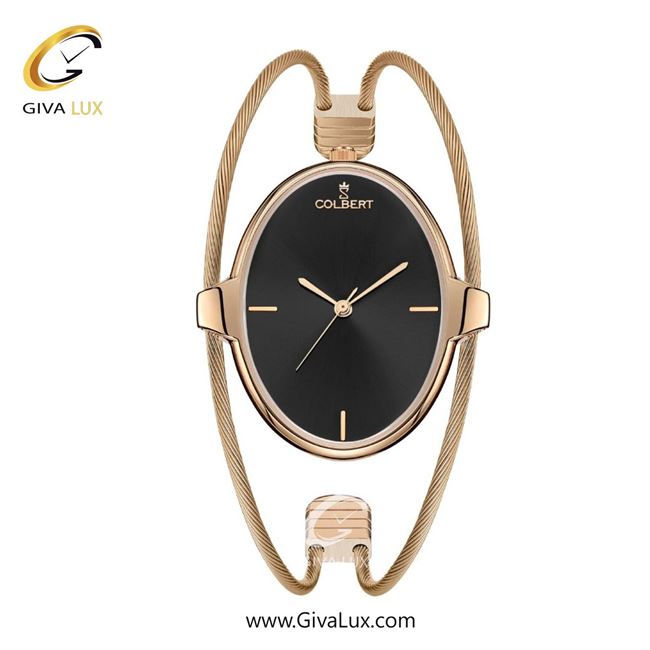 ساعت مچی اورجینال زنانه کلبرت COLBERT رزگلد | رزگلد| مشکی| کد رفرنس 0321L