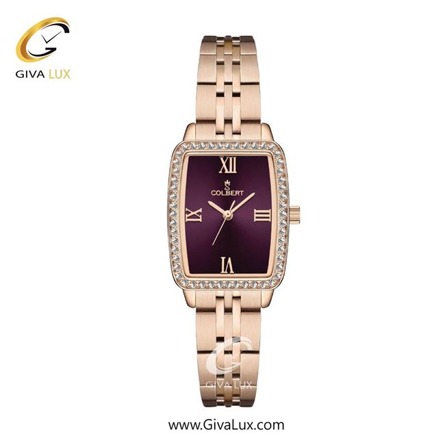 ساعت مچی اورجینال زنانه کلبرت COLBERT رزگلد | رزگلد| بنفش| کد رفرنس 0322L
