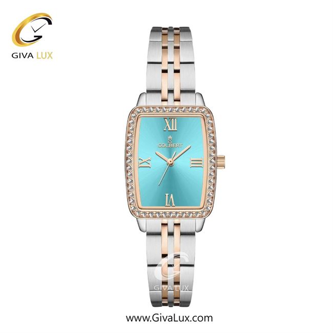 ساعت مچی اورجینال زنانه کلبرت COLBERT رزگلد | نقره ای-رزگلد| آبی| کد رفرنس 0322L