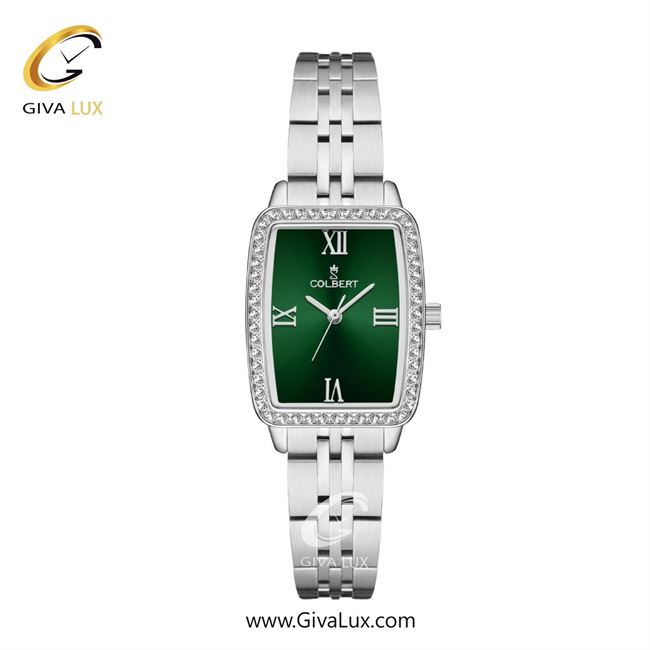 ساعت مچی اورجینال زنانه کلبرت COLBERT نقره ای | نقره ای| سبز یشمی تیره| کد رفرنس 0322L