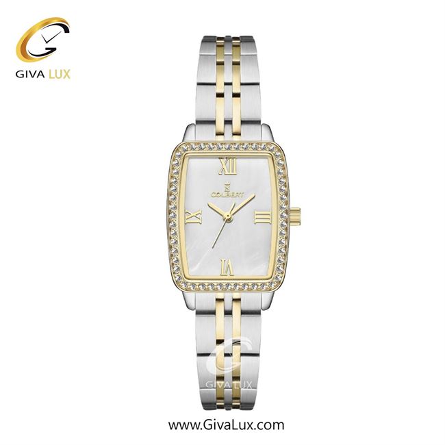 ساعت مچی اورجینال زنانه کلبرت COLBERT طلایی | طلایی-نقره ای| سفید صدفی| کد رفرنس 0322L