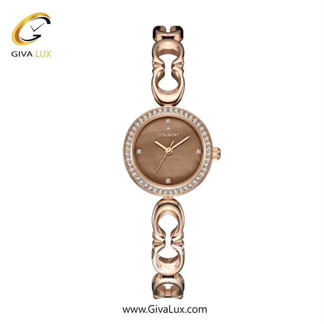 ساعت مچی اورجینال زنانه کلبرت COLBERT رزگلد | رزگلد| قهوه ای| کد رفرنس 0323L