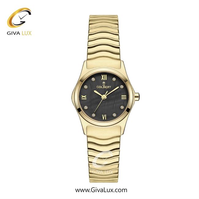 ساعت مچی اورجینال زنانه کلبرت COLBERT طلایی | طلایی| مشکی| کد رفرنس 0324L