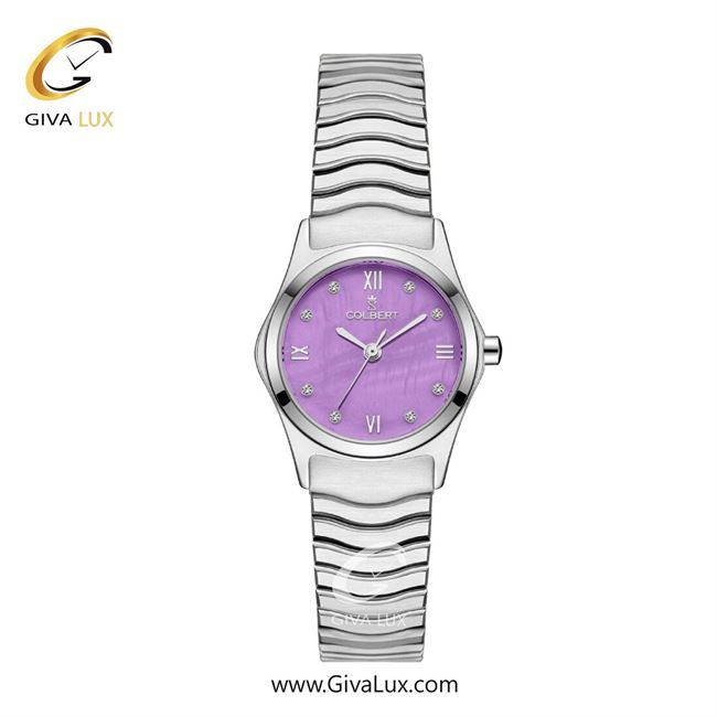 ساعت مچی اورجینال زنانه کلبرت COLBERT نقره ای | نقره ای| یاسی| کد رفرنس 0324L