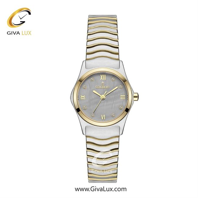 ساعت مچی اورجینال زنانه کلبرت COLBERT طلایی | نقره ای-طلایی| طوسی| کد رفرنس 0324L