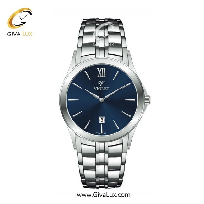 ساعت مچی اورجینال مردانه ویولت VIOLET نقره ای | نقره ای| آبی| کد رفرنس 0610