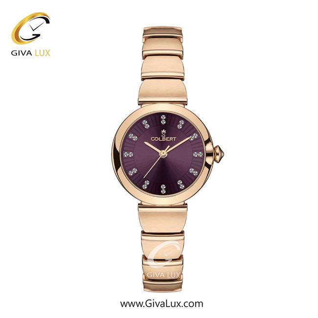 ساعت مچی اورجینال زنانه کلبرت COLBERT رزگلد | رزگلد| بنفش| کد رفرنس 0326L