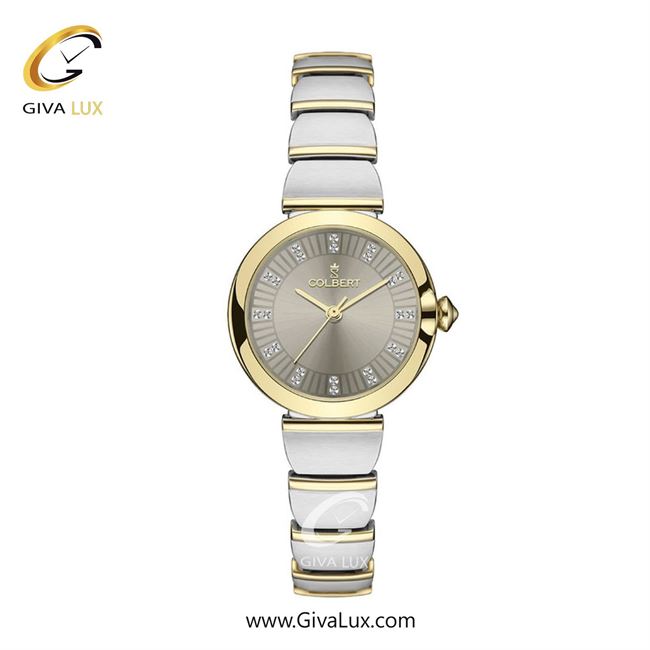 ساعت مچی اورجینال زنانه کلبرت COLBERT طلایی | نقره ای-طلایی| خاکستری بژ| کد رفرنس 0326L