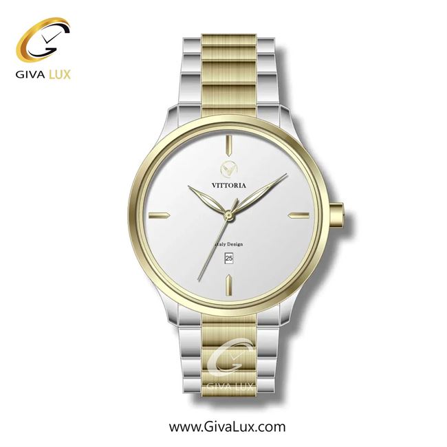 ساعت مچی اورجینال زنانه ویتوریا | Vittoria طلایی | طلایی-نقره ای| نقره ای| کد رفرنس VT3261