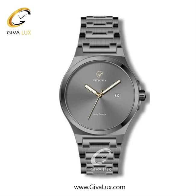 ساعت مچی اورجینال مردانه ویتوریا | Vittoria تیتانیوم | تیتانیوم(زغالی)| دودی|تیتانیوم| کد رفرنس VT3263