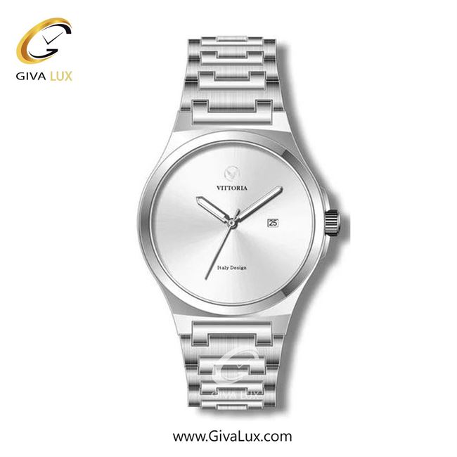 ساعت مچی اورجینال مردانه ویتوریا | Vittoria نقره ای | نقره ای| نقره ای| کد رفرنس VT3263