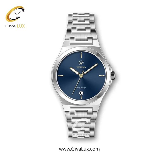 ساعت مچی اورجینال زنانه ویتوریا | Vittoria نقره ای | نقره ای| سرمه ای| کد رفرنس VT3263L