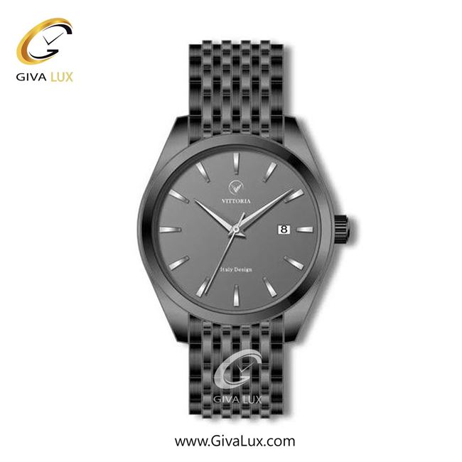 ساعت مچی اورجینال مردانه ویتوریا | Vittoria تیتانیوم | تیتانیوم(زغالی)| دودی|تیتانیوم| کد رفرنس VT3264