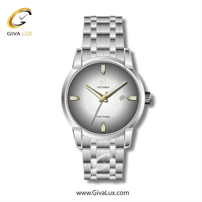ساعت مچی اورجینال زنانه ویتوریا | Vittoria نقره ای | نقره ای| طوسی-نقره ای| کد رفرنس VT3265
