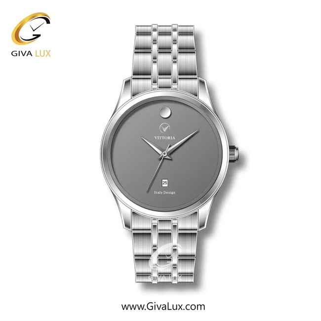 ساعت مچی اورجینال زنانه ویتوریا | Vittoria نقره ای | نقره ای| طوسی| کد رفرنس VT3283