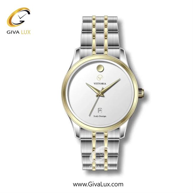 ساعت مچی اورجینال زنانه ویتوریا | Vittoria طلایی | طلایی-نقره ای| نقره ای| کد رفرنس VT3283