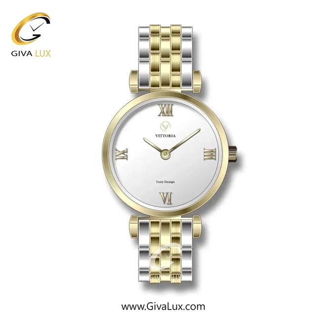 ساعت مچی اورجینال زنانه ویتوریا | Vittoria طلایی | طلایی-نقره ای| نقره ای| کد رفرنس VT3287