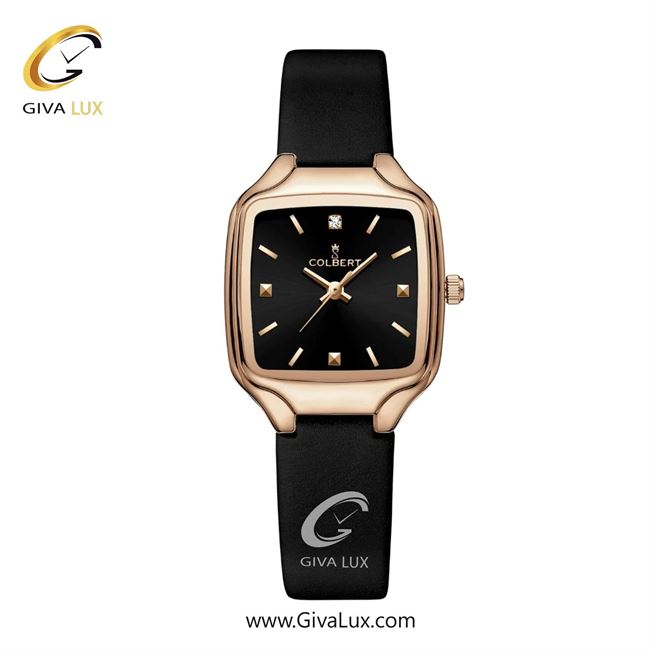 ساعت مچی اورجینال زنانه کلبرت COLBERT رزگلد | مشکی| مشکی| کد رفرنس 0329L