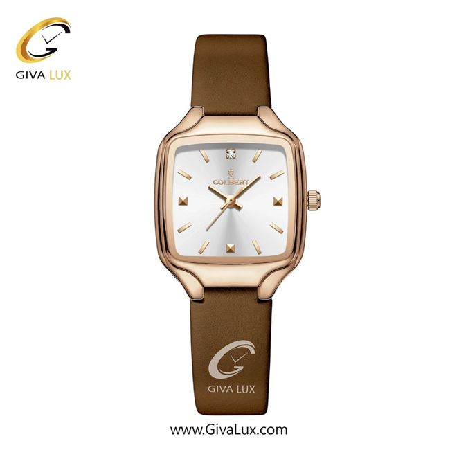 ساعت مچی اورجینال زنانه کلبرت COLBERT رزگلد | قهوه ای| نقره ای| کد رفرنس 0329L