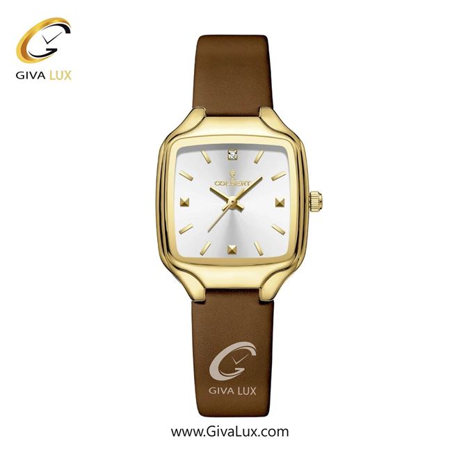 ساعت مچی اورجینال زنانه کلبرت COLBERT طلایی | قهوه ای| نقره ای| کد رفرنس 0329L