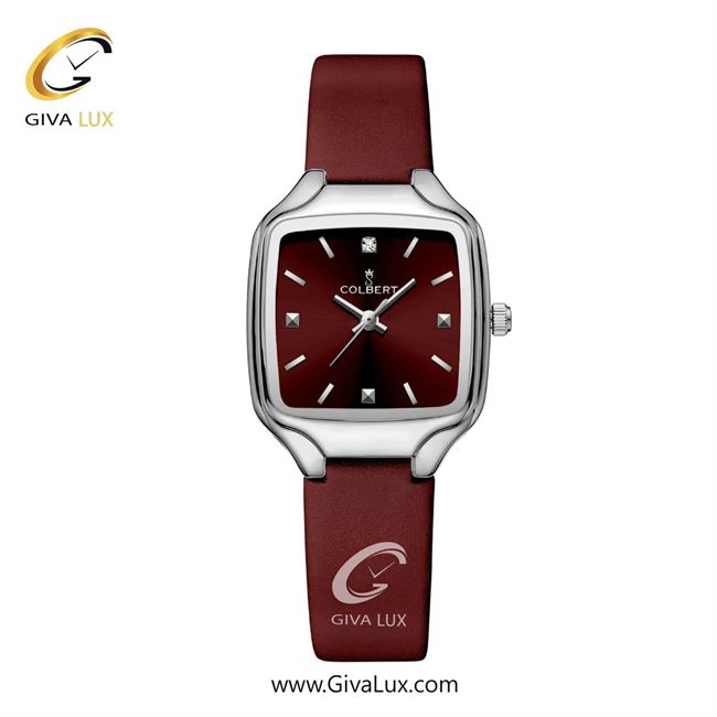 ساعت مچی اورجینال زنانه کلبرت COLBERT نقره ای | زرشکی| زرشکی| کد رفرنس 0329L