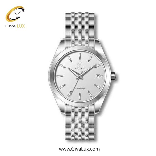 ساعت مچی اورجینال مردانه ویتوریا | Vittoria نقره ای | نقره ای| نقره ای| کد رفرنس VT3295