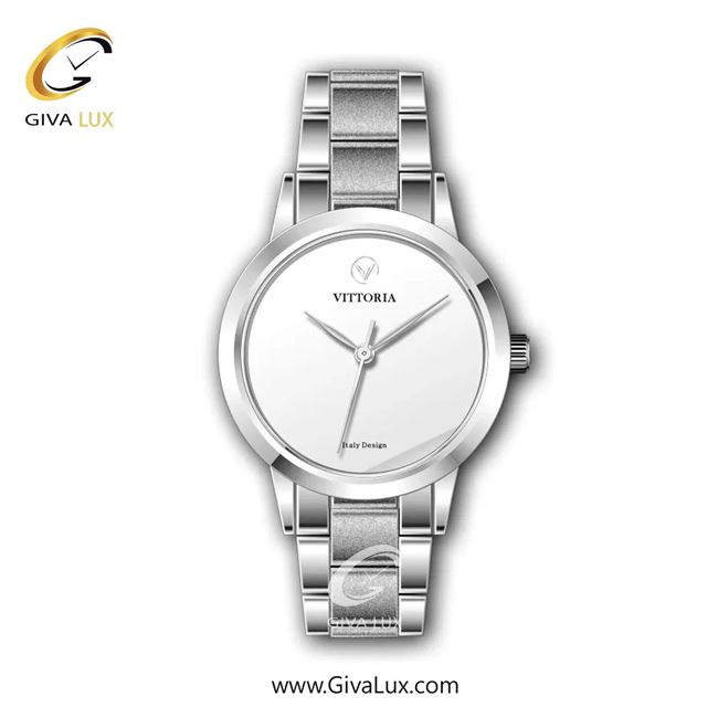 ساعت مچی اورجینال زنانه ویتوریا | Vittoria نقره ای | نقره ای| نقره ای| کد رفرنس VT3296